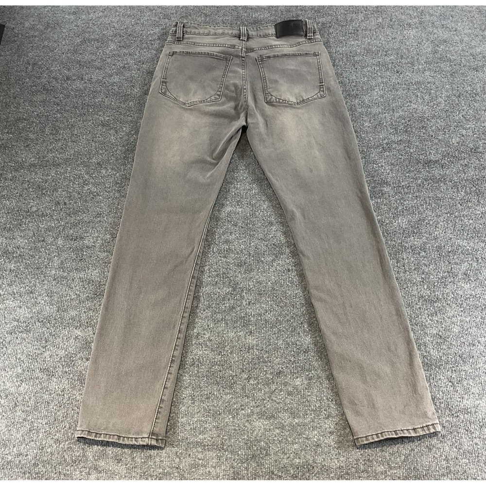 Kenneth Cole New York Athletic Fit 30x32 Gray Slim Straight Jeans Men's Stretch
